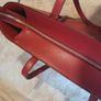 DKNY Red Leather Tote Bag Genuine Cow Leather Brand New Image 6