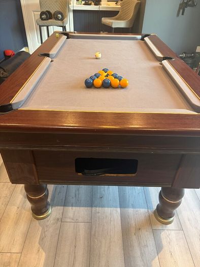 6 by 3ft Slate bed pool table