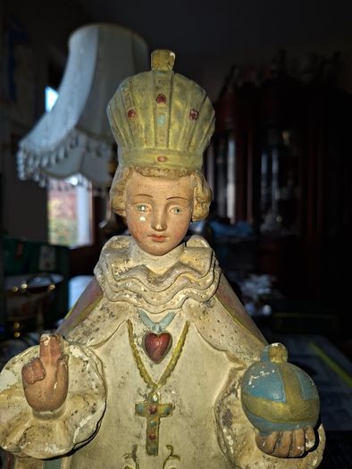Beautiful Very Large Old Child of Prague Statue, likely produced in Ireland during the early 20th century, Postage Available or collection, Measurements are in the photo's