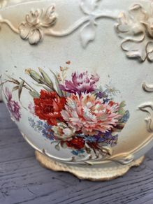 Vintage Floral Plant Pot