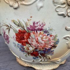 Vintage Floral Plant Pot