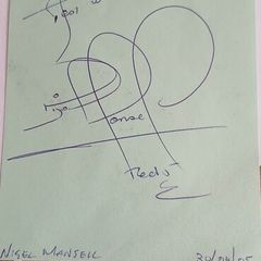 Nigel Mansell/Murray Walker autograph