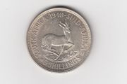 South Africa 5 Shillings 1948 80% Silver Coin (no. 500)