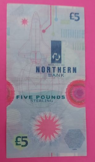 Northern Bank 1999 MILLENNIUM PLASTIC Five Pound note