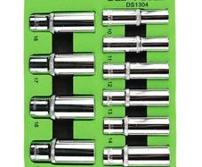 DSD TOOLS 10pc 3/8-Inch DR Deep Sockets 10-19mm