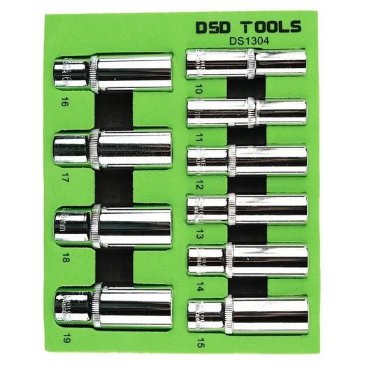 DSD TOOLS 10pc 3/8-Inch DR Deep Sockets