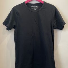 JACK & JONES Black Round Neck T Shirt Size M!