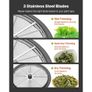 Bud Leaf Bowl Trimmer, 420 mm Manual Bud Trimmer, with Sharp Stainless Steel Blades, Visual Cutting, Wet & Dry Hydroponic Cutting Machine Image 5