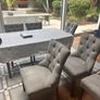 6 Clara Light Grey Dining chairs Image 2