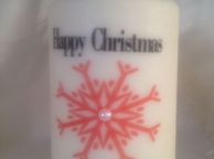 main image for ad Personalised large christmas candle