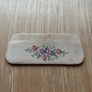 Vintage comb and mirror case petit point embroidery Image 8