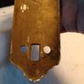 Antique Thumb Brass Lock with Door Furniture Image 5