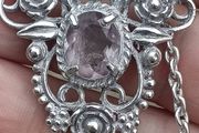 Amethyst Sterling Silver Necklace