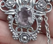 Amethyst Sterling Silver Necklace