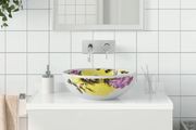 Countertop Basin Multicolour Round 41x14 cm Ceramic
