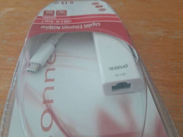 USB-C Gigabit Ethernet Adaptor. network adaptor. Connectech by SINOX. Brand New.