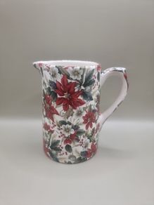 Shannonbridge Pottery. Poinsettia small milk  jug