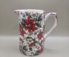Shannonbridge Pottery. Poinsettia small milk  jug