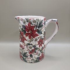 Shannonbridge Pottery. Poinsettia small milk  jug