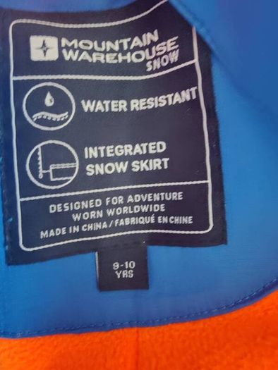 Snow / Ski suit Boys Size 9-10yrs