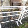 Vintage 19th Century White Painted Mahogany Towel Stand, C1880 (30 each) Image 6