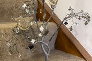 Vintage-style metal tealight tree candelabra