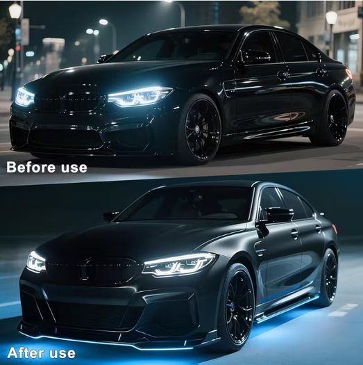 Underglow Car LED Lights Kit, RGBI Neon Accent Strip Lights, 16 Million Colors DIY & Music Mode with App Control, DC 12V Universal for Car