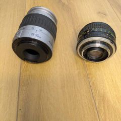 Canon EF 28-90mm Zoom + Minolta Rokkor 50mm  Vintage Lens Bundle