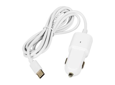 New Car Truck Charger 5V 2.1A 12V 24V USB Type C White Cigarette Lead Plug #967