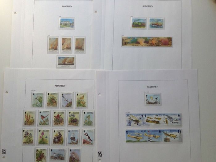 Stamp collection Alderney