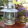 Old Vintage Rustic  Oil Kerosene Lantern Lamp Image 5