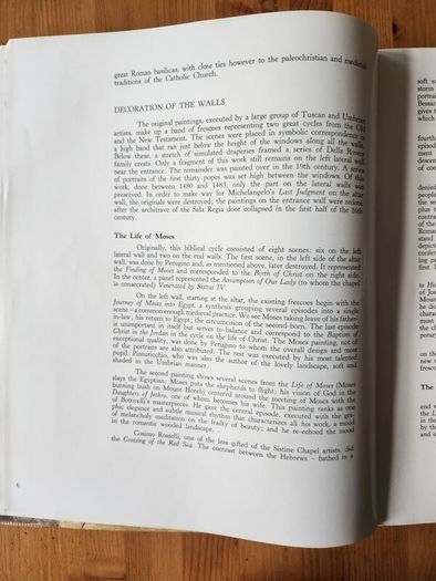 Michelangelo And Raphael In The Vatican. All The Sistinechapel, The Stanzas And The Loggias. First Edition Special Large Volume Paperback In Good Condition.
