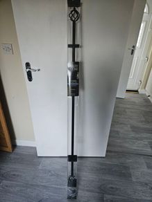 brand new curtain pole black