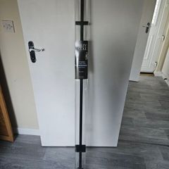 brand new curtain pole black