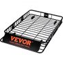 Roof Rack Cargo Basket, 64" x 39" x 6" Rooftop Cargo Carrier with Extension, Heavy-duty Steel 200 LBS Capacity Universal Roof Rack Basket, Luggage Holder for SUV, Truck Image 7