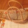 Vintage Retro Wicker Wine Serving Basket Image 8