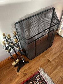 Fire Irons and Firescreen