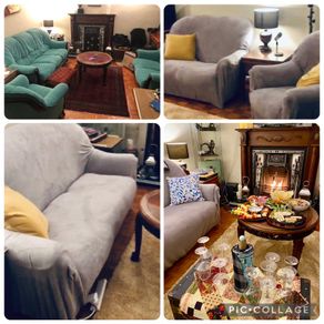 3/2/1 Stretch Velvet couch covers