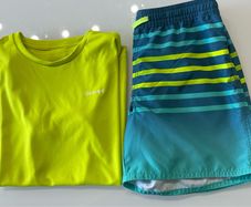 Like New: Boys Swimming Top & Shorts (Age 8-9)