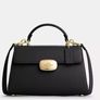 Coach Eliza top handle black leather bag Image 7