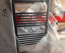 Towel warmer 1600x600 matt black