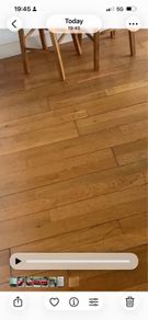 Solid oak wooden floor