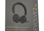 Jabra Evolve2 65 Wireless PC Headset - Noise Cancelling Microsoft Teams Certified Stereo Headphones With Long-Lasting Battery - USB-A Bluetooth Adapter - Black