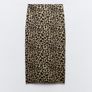 Zara leopard midi skirt Image 3