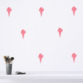 Ice Cream Wall Decal, Ice Cream Sticker, Baby Wall Decal, Ice Cream Pattern, Baby room ice cream decal, Gif ideas, Nursery Ice Cream