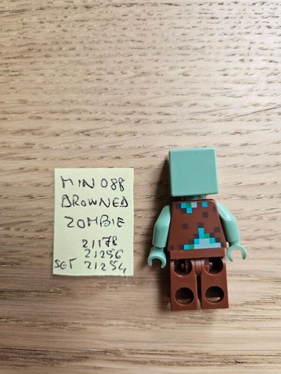 lego min088 browned zombie, set 21178, 21256, 21254