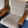 Pair of wooden armchairs Image 2