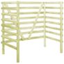 Double Bin Shed Green 140x80x150 cm Impregnated Pinewood Image 4