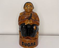 PRICE & KENSINGTON "Man with Machete" Sugar Jar - Made in Englan