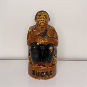 PRICE & KENSINGTON "Man with Machete" Sugar Jar - Made in Englan